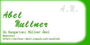 abel mullner business card